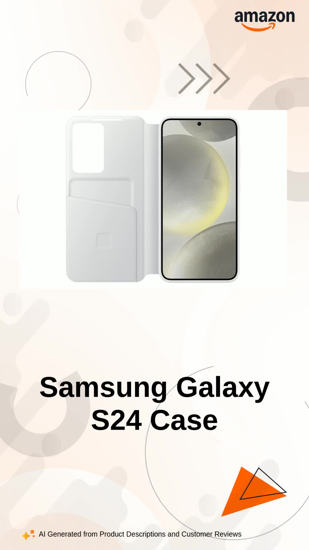 Samsung Galaxy S24 5G Smart View Wallet, White : Amazon.in